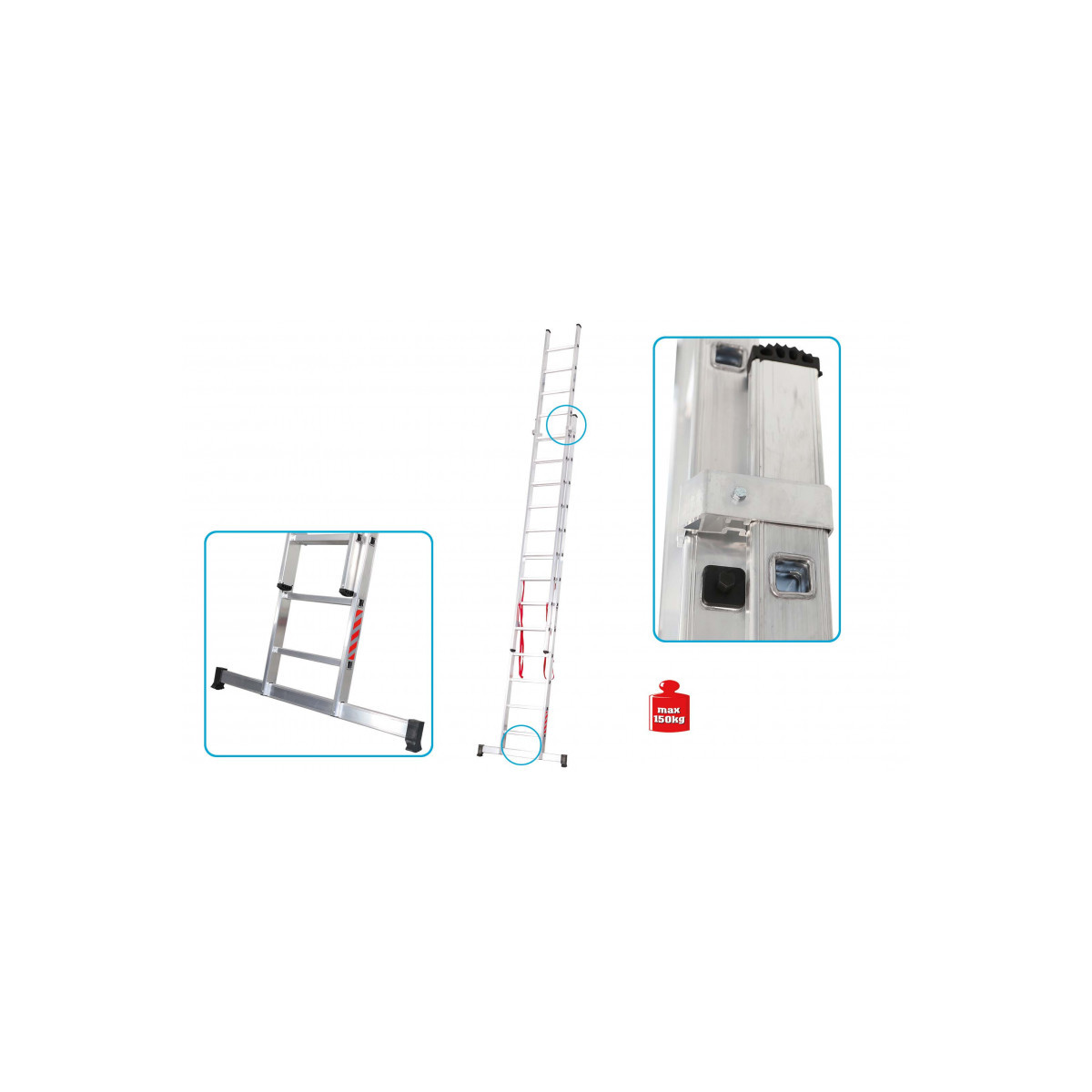 Echelle transformable 2 plans R-Step 6.15 m