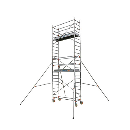 Echafaudage roulant alu AL205 - Hauteur 8.90 m Duarib