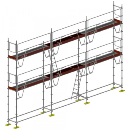 Echafaudage multidirectionnel Meka 48 - 60 m² Dacame