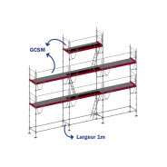 Echafaudage Meka 48 - 68m² pignon Dacame