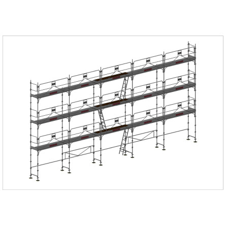 Lot échafaudage 128m² Duo 45 avec GCSM Dacame