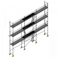 Lot échafaudage Duo 45 - 80m² avec Lisse Dacame