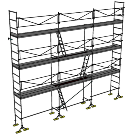 Lot échafaudage DCM49 - 80m² avec GC Dacame