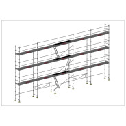 Echafaudage Duo 45 - 128 m² lisse Dacame