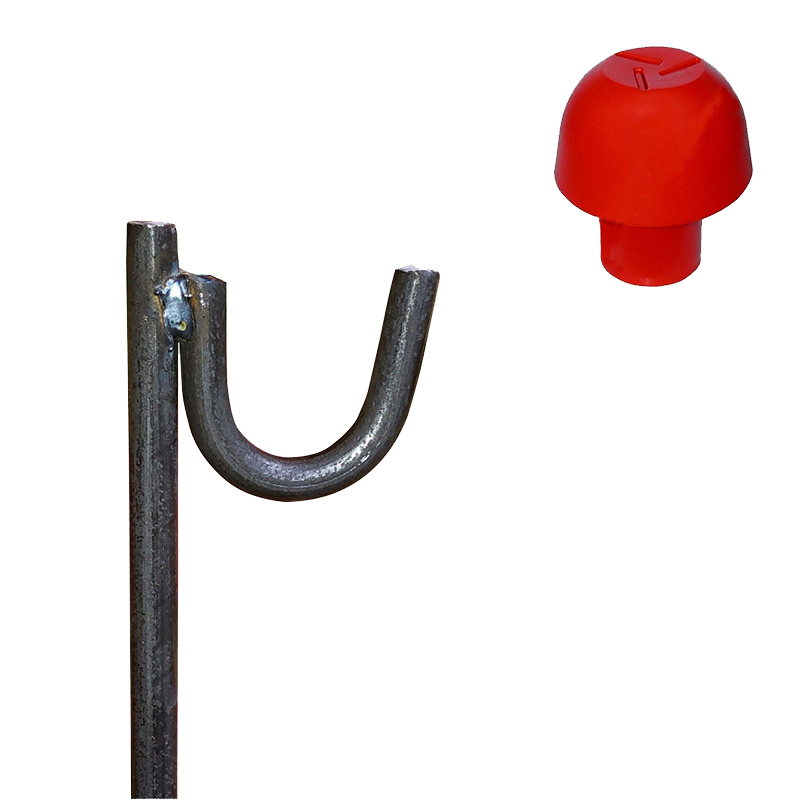 Un embout de protection conçu pour les piquets porte-lanterne